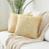 【 Ming Yang Zhixiu 】 Modern and simple throw pillow cushion cover, triangular patterned seat cushion backrest cover, sofa waist pillowcase details Picture